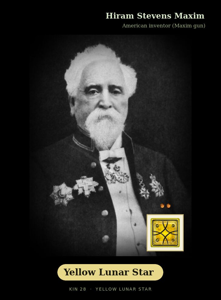 Hiram Stevens Maxim · Yellow Lunar Star