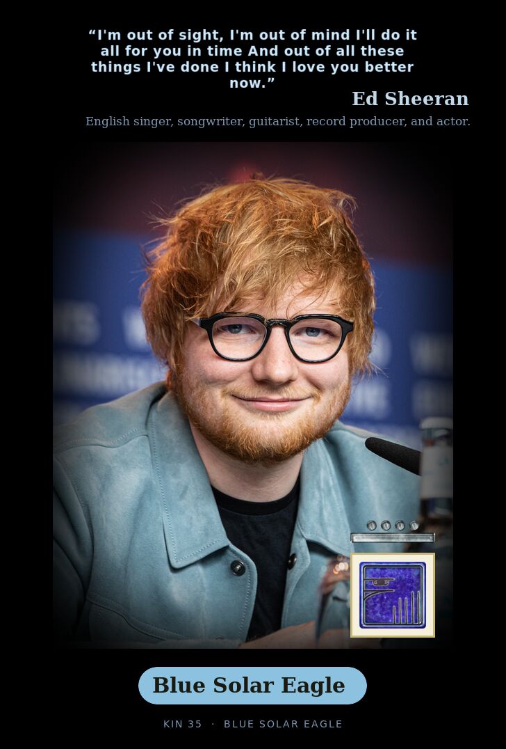 Ed Sheeran · Blue Solar Eagle