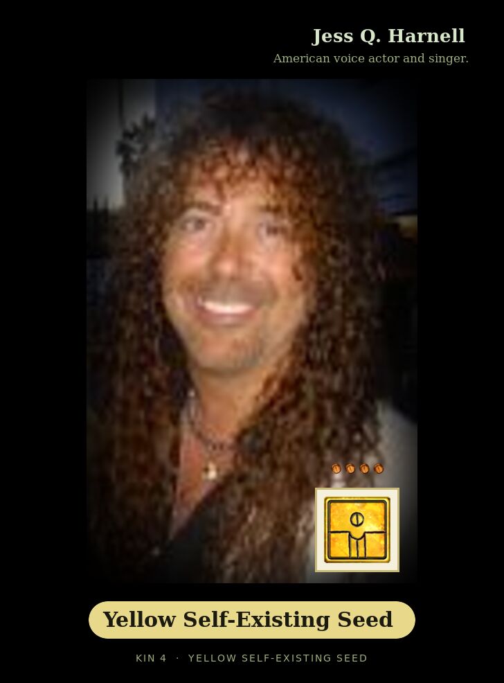 Jess Q. Harnell · Yellow Self-Existing Seed
