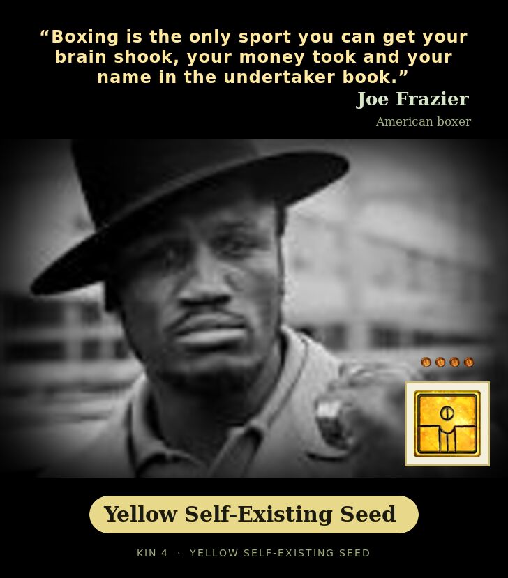 Joe Frazier · Yellow Self-Existing Seed