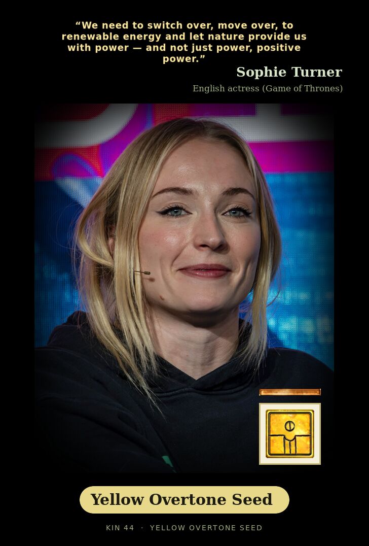 Sophie Turner · Yellow Overtone Seed