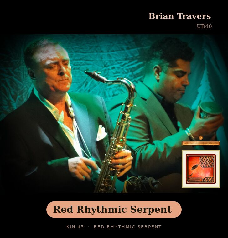 Brian Travers · Red Rhythmic Serpent