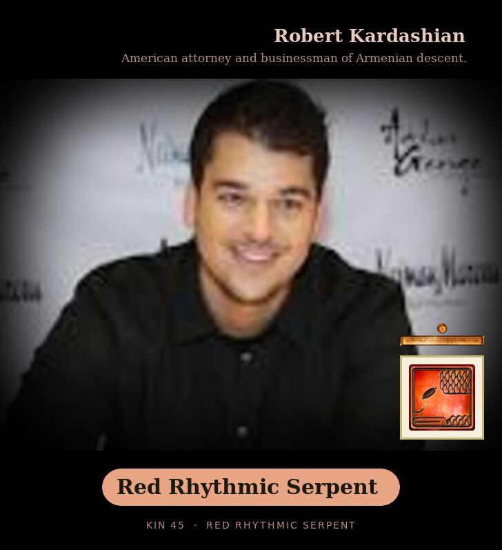 Robert Kardashian · Red Rhythmic Serpent
