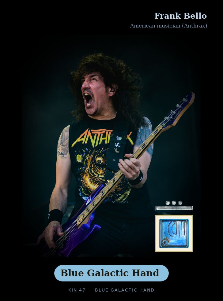 Frank Bello · Blue Galactic Hand