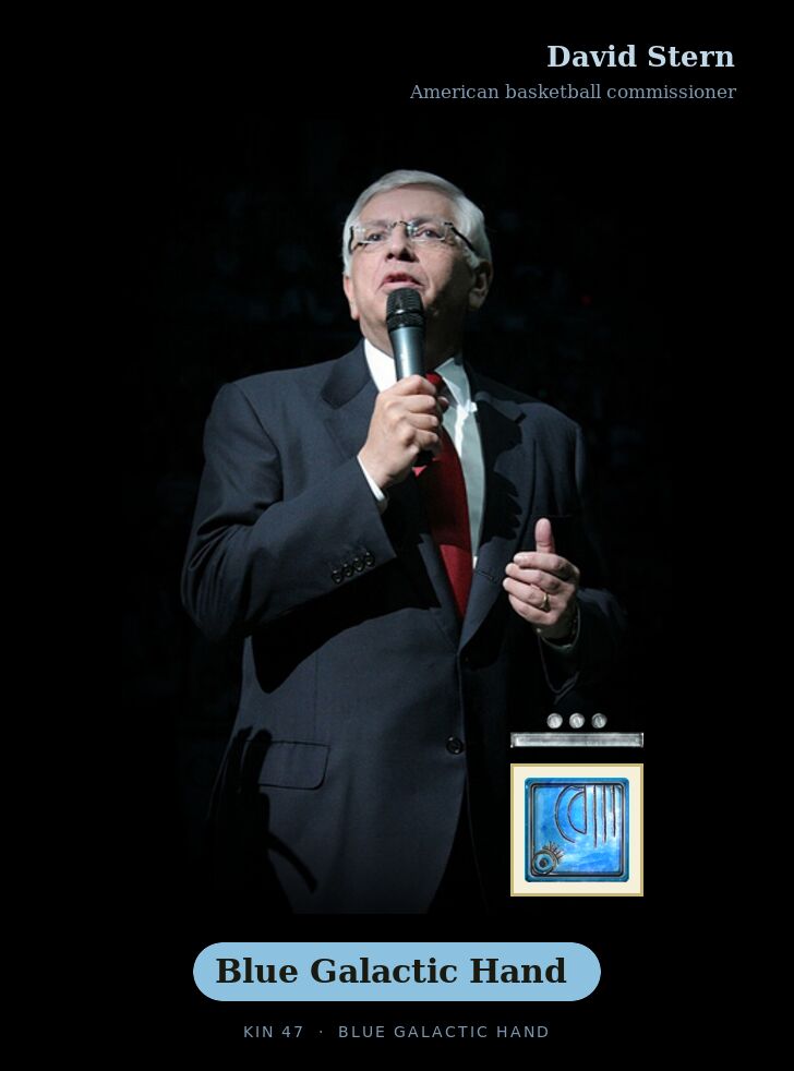 David Stern · Blue Galactic Hand