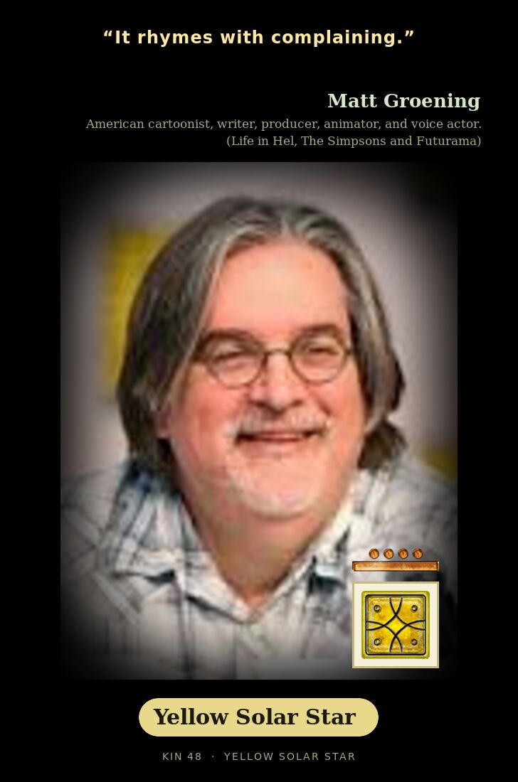 Matt Groening · Yellow Solar Star