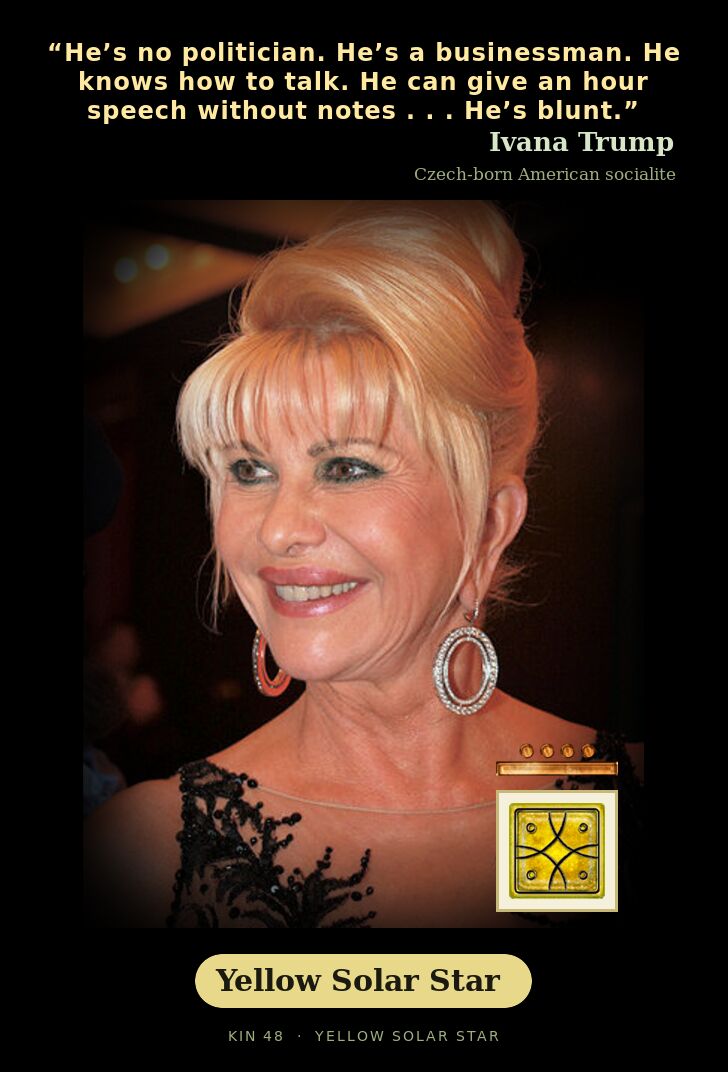 Ivana Trump · Yellow Solar Star