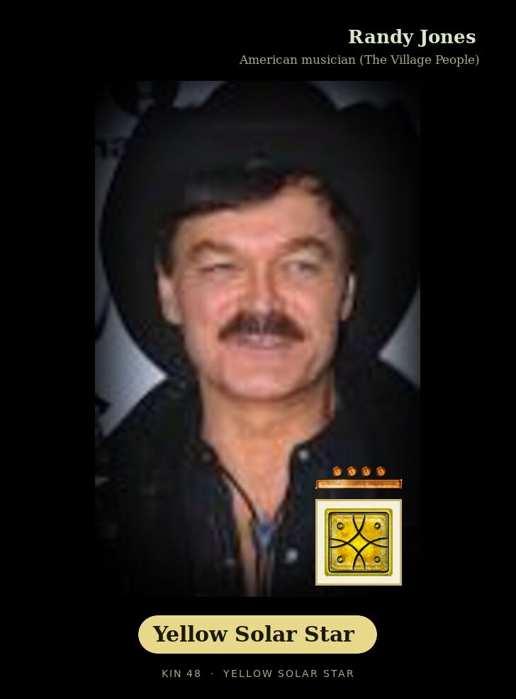 Randy Jones · Yellow Solar Star