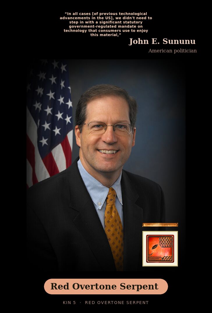 John E. Sununu · Red Overtone Serpent