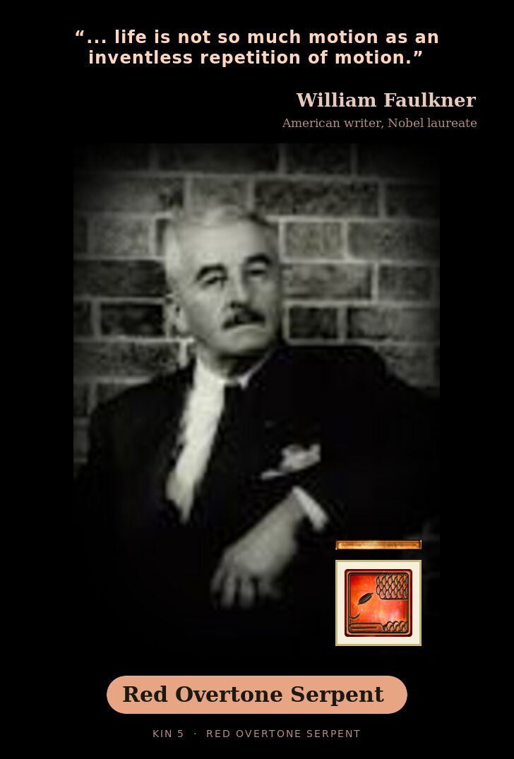 William Faulkner · Red Overtone Serpent
