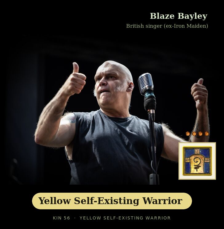 Blaze Bayley · Yellow Self-Existing Warrior