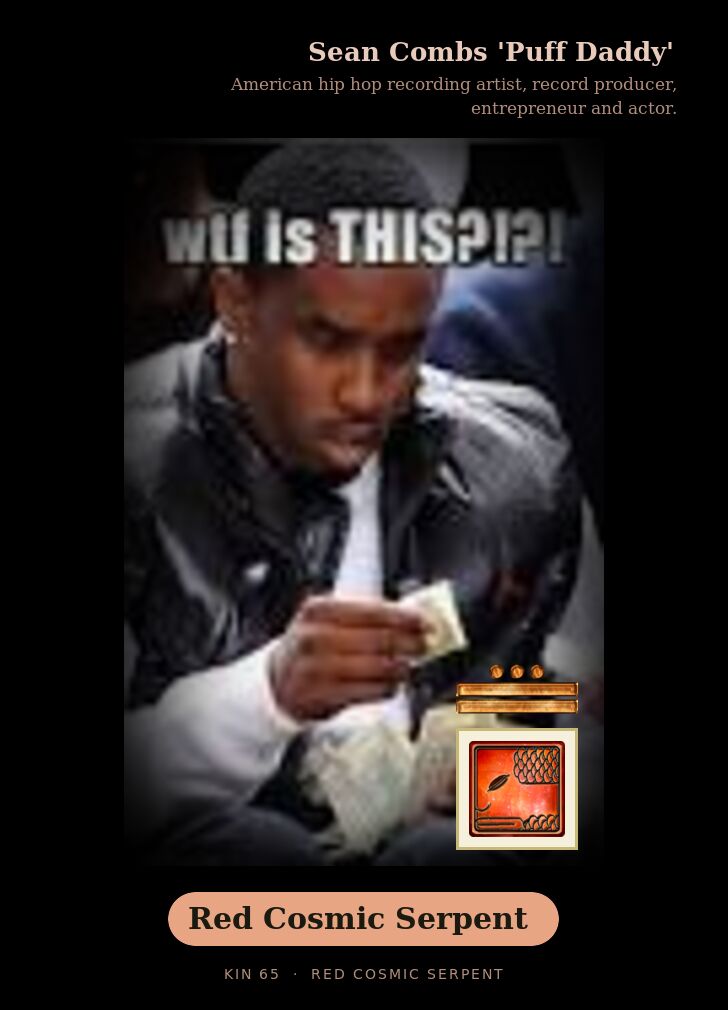 Sean Combs 'Puff Daddy' · Red Cosmic Serpent